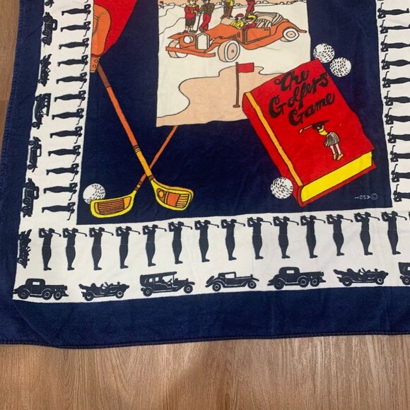 Vintage Ocean Club Sears Made In Brazil The Golfers Club Beach Towel 40" x 70" - Picture 3 of 7